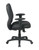 Mid Back Black Office Chair With Soft Padded Arms (3121-231)
