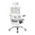Breathable White Vertical Mesh Chair W/ Headrest - Steel (99661WHRW-5811)