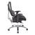 Vertical Black Mesh Back & Coal Black Fabric Seat Chair K/D (99662C-30)