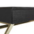 Andrea Desk With Power- Black Top And Matte Gold Legs K/D (ADR789-BK)