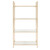 Alios Bookcase In White Gloss Finish W/ Gold Chrome Plated Base (ALS27-WH)