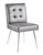 Amity Tuffed Dining Chair In Sizzle Pewter Fabric (AMTD-S52)