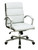 Mid Back Executive White Faux Leather Chair (FL5388C-U11)