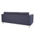 Pacific Sofa In Navy Fabric With Chrome Legs (PAC53-M19)