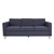 Pacific Sofa In Navy Fabric With Chrome Legs (PAC53-M19)
