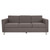 Pacific Sofa In Cement Fabric With Chrome Legs (PAC53-M59)