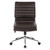 Armless Mid Back Manager'S Faux Leather Chair In Espresso W/ Chrome Base (SPX23592C-U1)