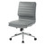 Armless Mid Back Manager'S Faux Leather Chair In Charcoal W/ Chrome Base (SPX23592C-U42)