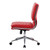Armless Mid Back Manager'S Faux Leather Chair In Red W/ Chrome Base (SPX23592C-U9)