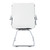 Guest Faux Leather Chair In White With Chrome Base (SPX23595C-U11)