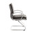 Guest Faux Leather Chair In Black With Chrome Base (SPX23595C-U6)