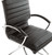 Guest Faux Leather Chair In Black With Chrome Base (SPX23595C-U6)