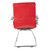 Guest Faux Leather Chair In Red With Chrome Base (SPX23595C-U9)