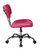 Ave Six Vista Task Office Chair In Pink Vinyl (ST181-V355)