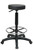 Backless Round Black Stool With Adjustable Footring (ST217)