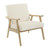 Weldon Chair In Linen Fabric With Brushed Finished Frame (WDN51-L32)