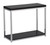 Ave Six Wall Street Foyer Table In Chrome And Black (WST07-BK)