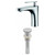 Oval Single Hole Brass Bathroom Faucet Set - Chrome (AI-2010)