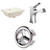 18.25-In. W Rectangle Undermount Sink Set In Biscuit - Chrome Hardware By American Imaginations (AI-26723)