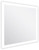 24-In. W Square Aluminum Wall Mount Led Backlit Mirror In Aluminum Color By American Imaginations (AI-28693)
