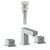 3H8" Cupc Approved Brass Faucet Set In Chrome Color - Drain Incl. (AI-23446)