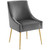 Discern Upholstered Performance Velvet Dining Chair EEI-3508-GRY