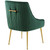 Discern Pleated Back Upholstered Performance Velvet Dining Chair EEI-3509-GRN