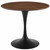 Lippa 36" Round Walnut Dining Table EEI-3519-BLK-WAL