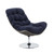 Brighton Wicker Rattan Outdoor Patio Swivel Lounge Chair EEI-3616-LGR-NAV