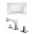 Roxy Rectangle Ceramic Vanity Top Set - White (AI-15735)