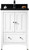 Shaker Rectangle Plywood-Veneer Vanity Set - White (AI-17520)