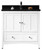 Shaker Rectangle Plywood-Veneer Vanity Set - White (AI-17616)