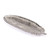 10.6" X 3.9" X 0.8" Silver, Ceramic, Feather Small (295259)