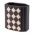 7.9" X 4.3" X 8.3" Black & Beige, Ceramic, Rectangular Vase Small (364801)