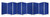 318" X 1" X 71" Blue, Metal, 9 Panel, Screen (370385)