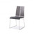 Gray And Black Faux Leather Metal Dining Chair (370644)