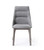 25" X 20" X 35" Grey Faux Leather / Metal Dining Chair (370656)