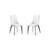 White Faux Leather Metal Dining Chair (370666)