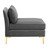 Ardent Performance Velvet Armless Chair EEI-3986-GRY