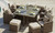 101" X 49" X 45" Brown 9Piece Square Outdoor Dining Set With Beige Cushions (372319)