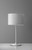 11.5" X 11.5" X 22.5" White Metal Table Lamp (372789)