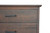 18" X 54" X 32" Brown/Black Wood Metal Bedroom Dresser (373101)