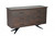 18" X 54" X 32" Brown/Black Wood Metal Bedroom Dresser (373101)