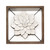 White Metal & Wood Framed Wall Flower (373176)