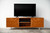 Warm Natural Cherry And Steel Tv Stand Or Media Center (373925)