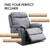 36.2" X 39.37" X 41.7" Grey Air Leather - Power Recliner With Usb Port (374129)