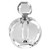Hand Crafted Crystal Round Perfume Bottle (375913)