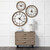 25" Round Large Brownfarmhouse Style Wall Clock (376253)