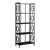 62" 4 Tier Bookcase Blackwithblack Metal Etagere (376529)