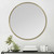 Round Wall Mirror With Matte Gold Finish (376569)
